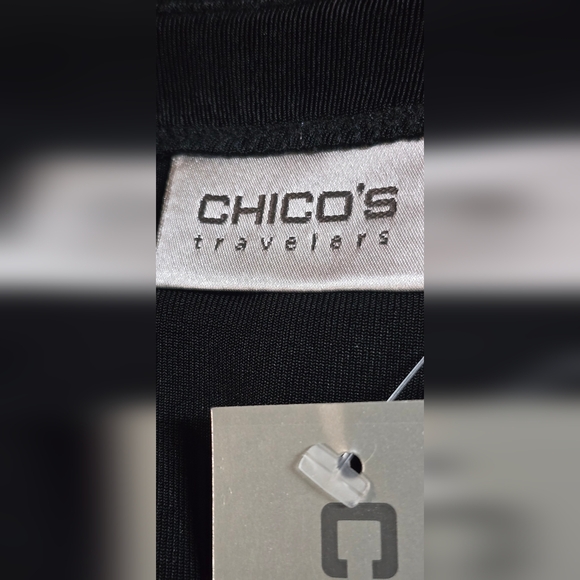 Chico’s Travelers Bianca Jacket Black Size 2 BNWT Wrinkle Resistant - Picture 8 of 12